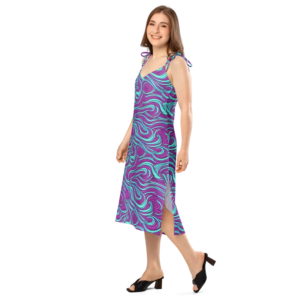 Neon Tidal on Slip Dress — Left Front