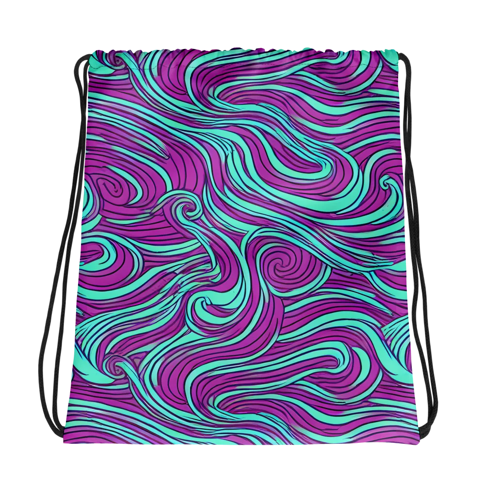 Neon Tidal on Drawstring Bag — Photo