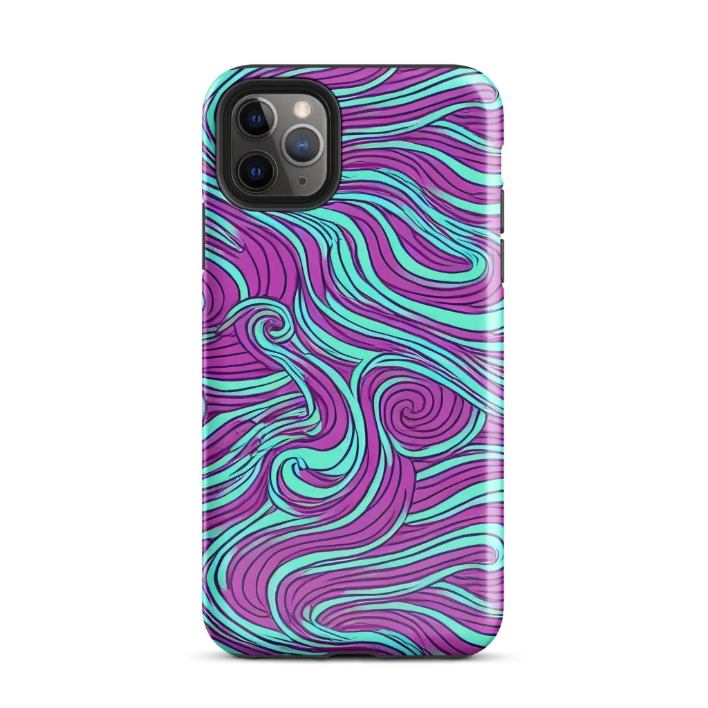 Neon Tidal on Tough Case for iPhone® — Front