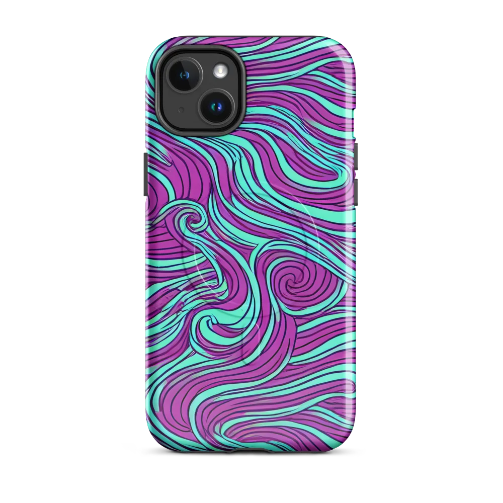 Neon Tidal on MagSafe Tough Case for iPhone® — Front