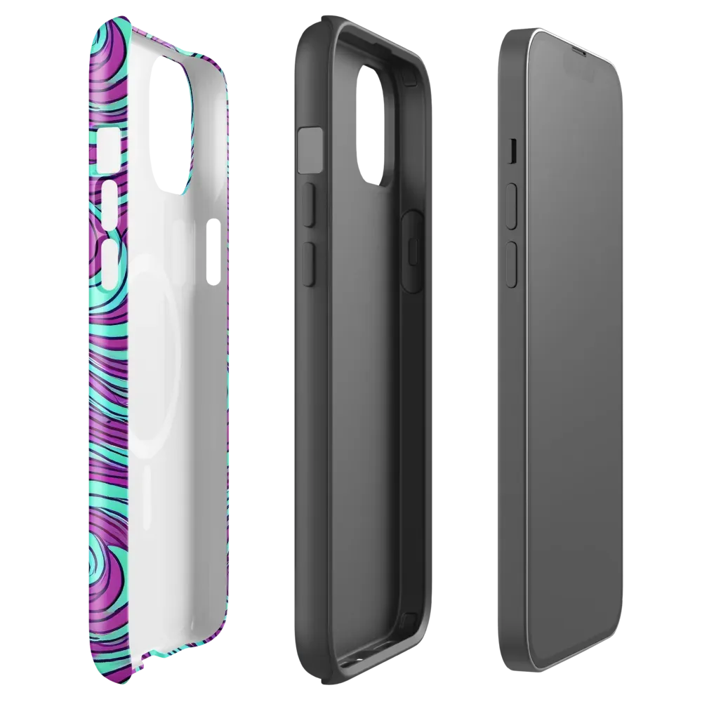 Neon Tidal on MagSafe Tough Case for iPhone® — Front