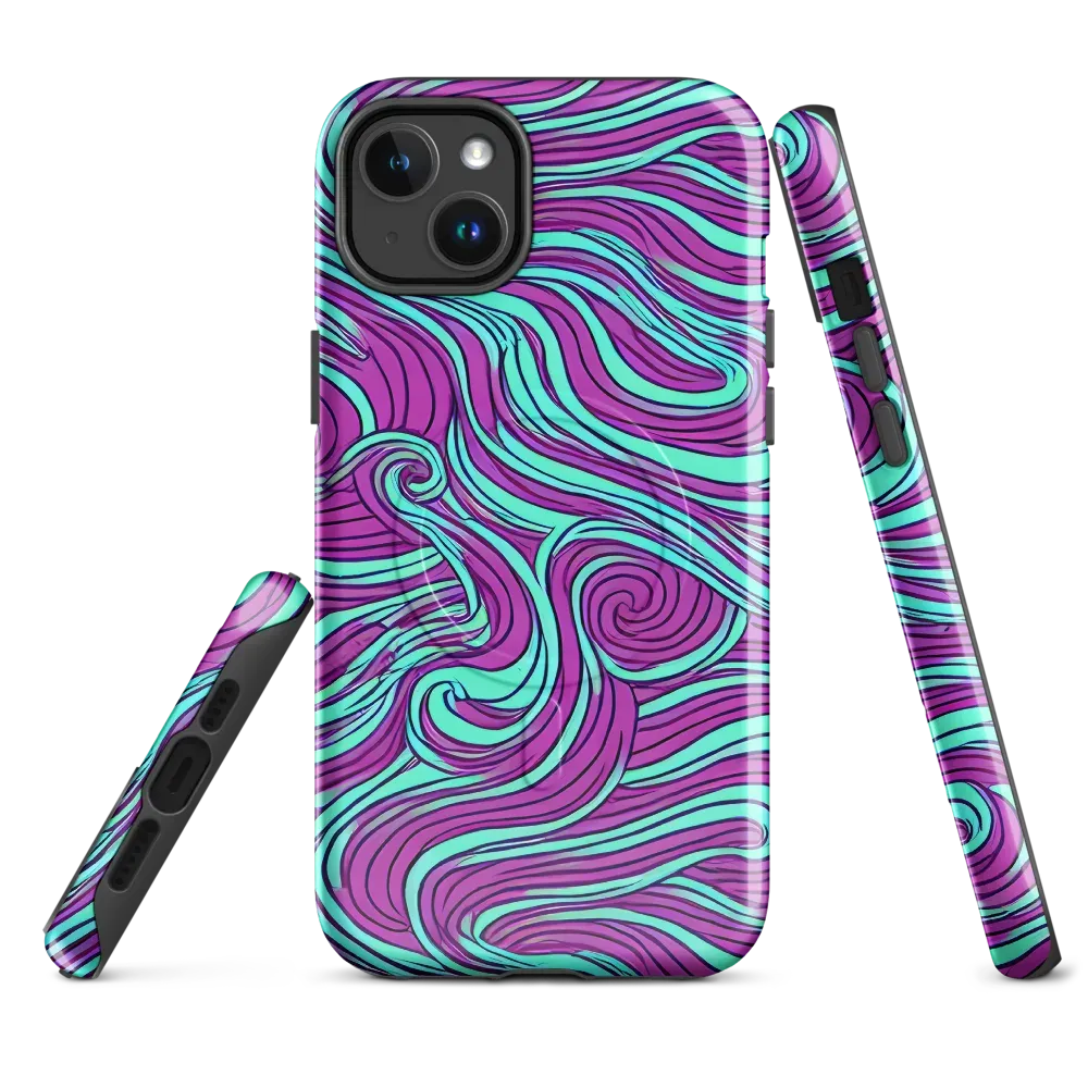 Neon Tidal on MagSafe Tough Case for iPhone® — Front