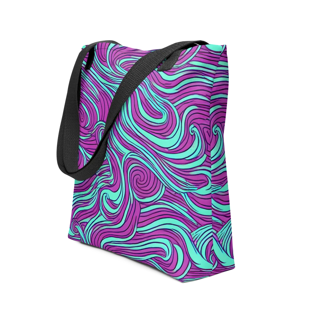Neon Tidal on Tote Bag — Front