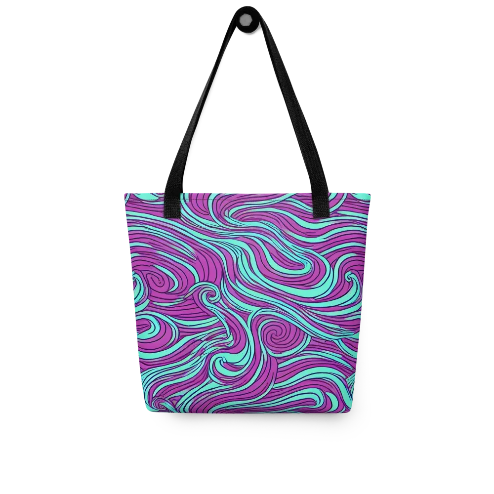 Neon Tidal on Tote Bag — Front