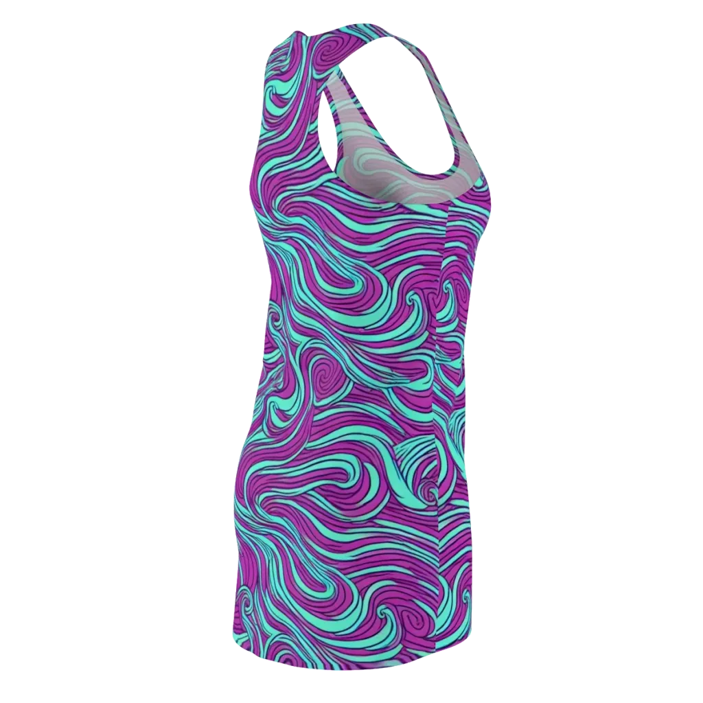 Neon Tidal on Racerback Dress — Back Side