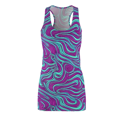 Neon Tidal on a Racerback Dress