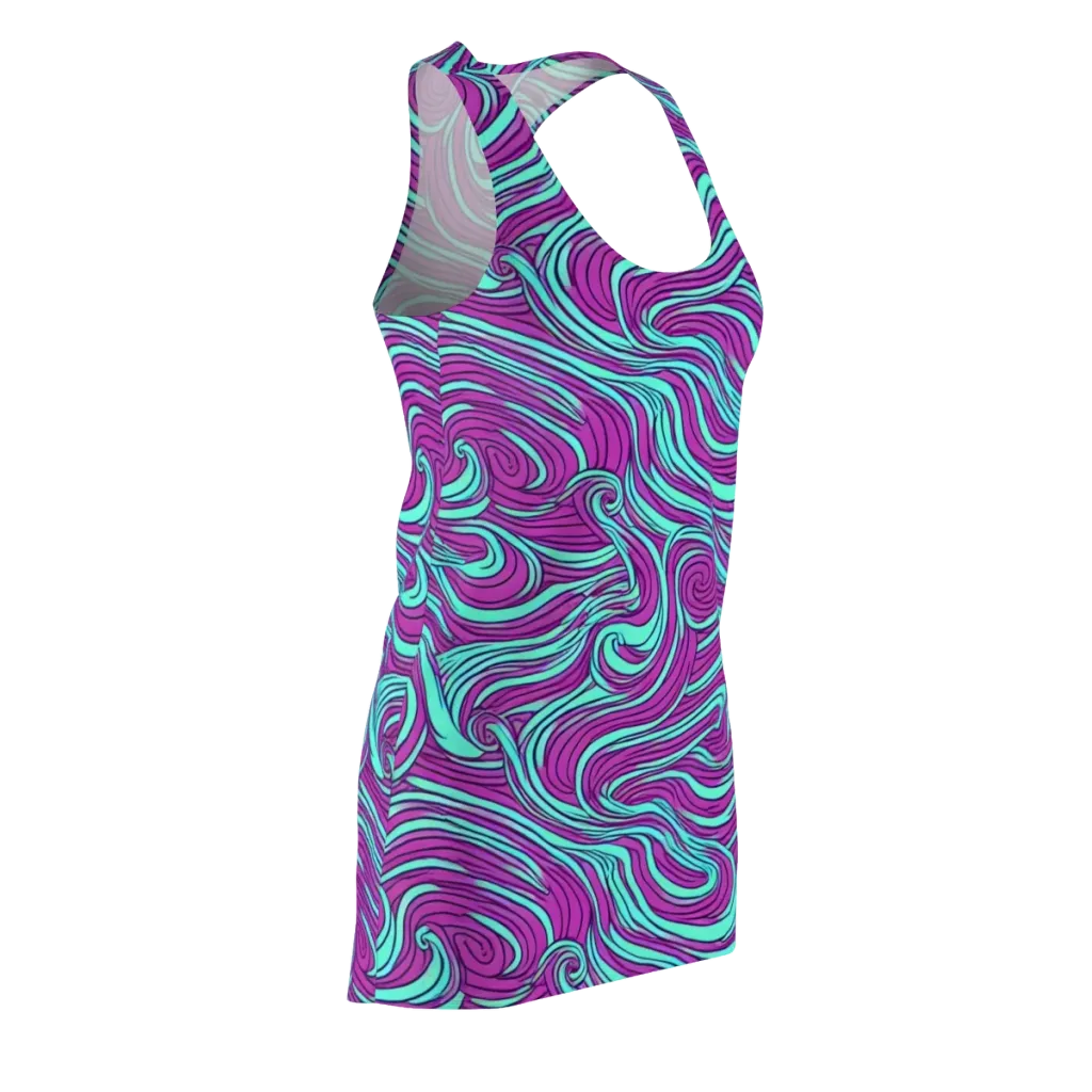 Neon Tidal on Racerback Dress — Front Side