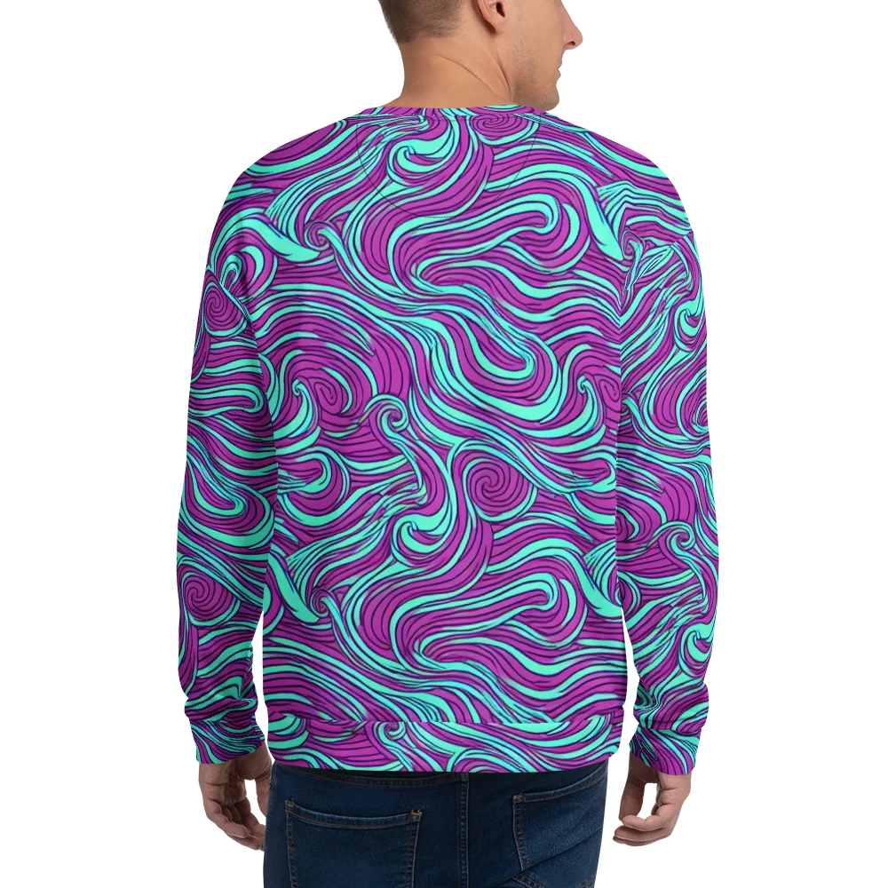 Neon Tidal on Sweatshirt — Back