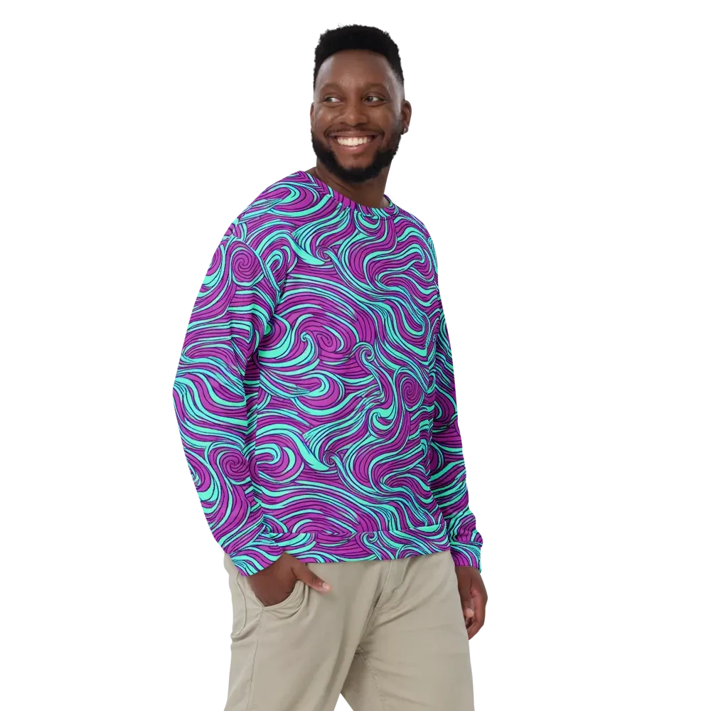 Neon Tidal on Sweatshirt — Front