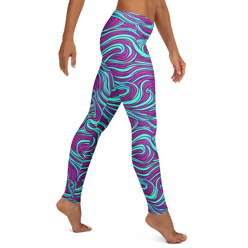 Neon Tidal on Leggings — Right