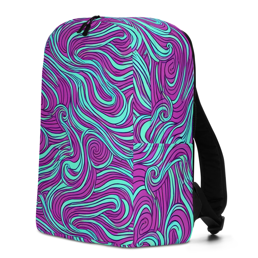 Neon Tidal on Minimalist Backpack — Left