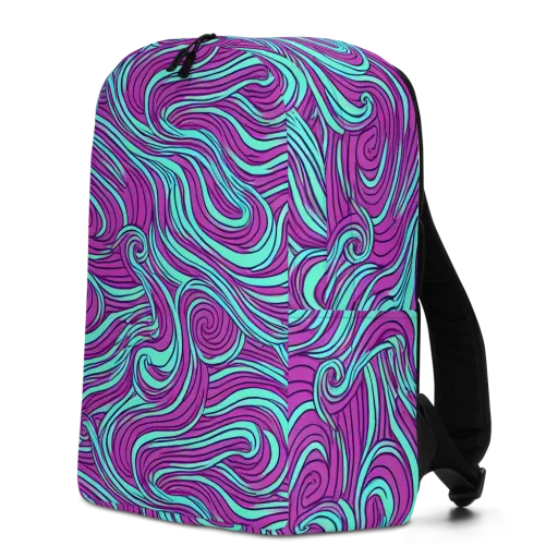 Neon Tidal on a Minimalist Backpack