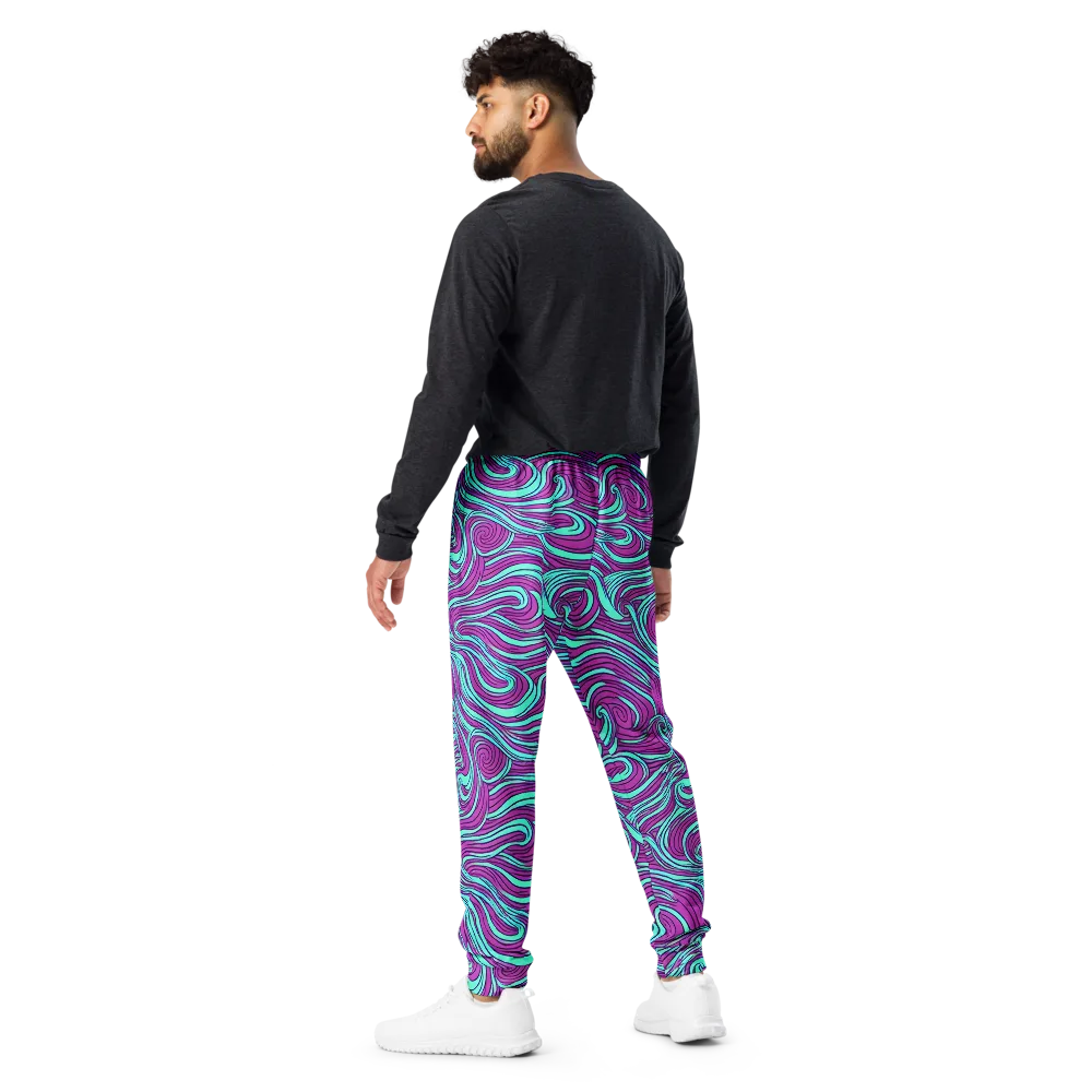 Neon Tidal on Men's Joggers — Back