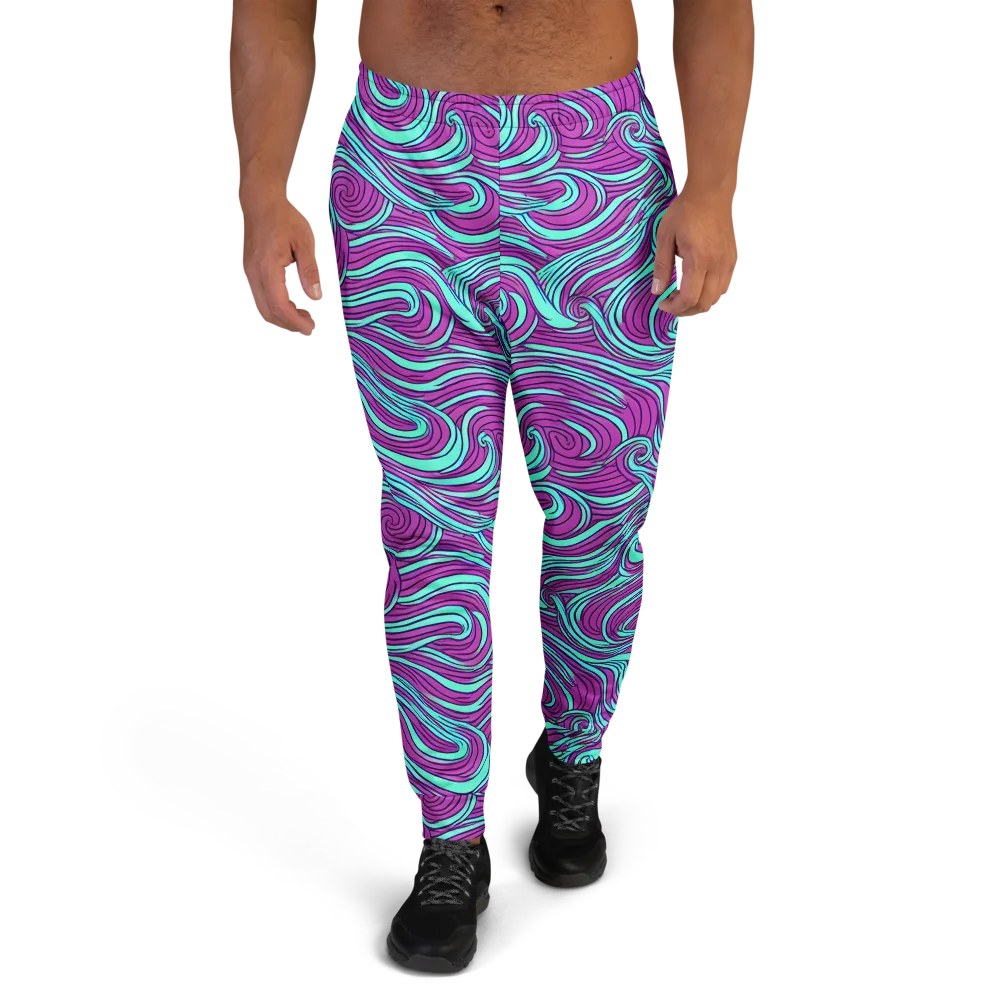 Neon Tidal on Men's Joggers — Front