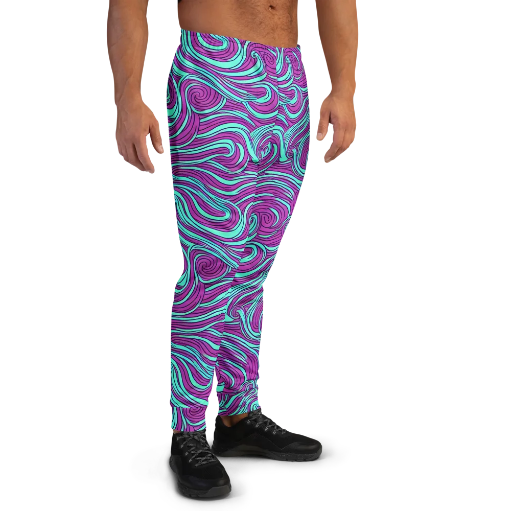 Neon Tidal on Men's Joggers — Right