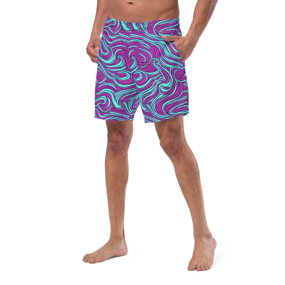 Neon Tidal on Swim Trunks — Left Front