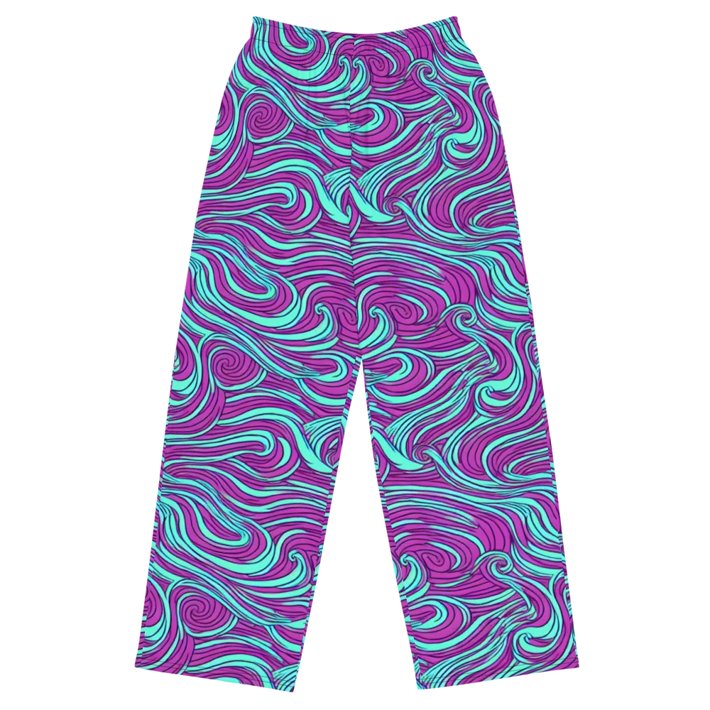 Neon Tidal on Wide-Leg Pants — Front