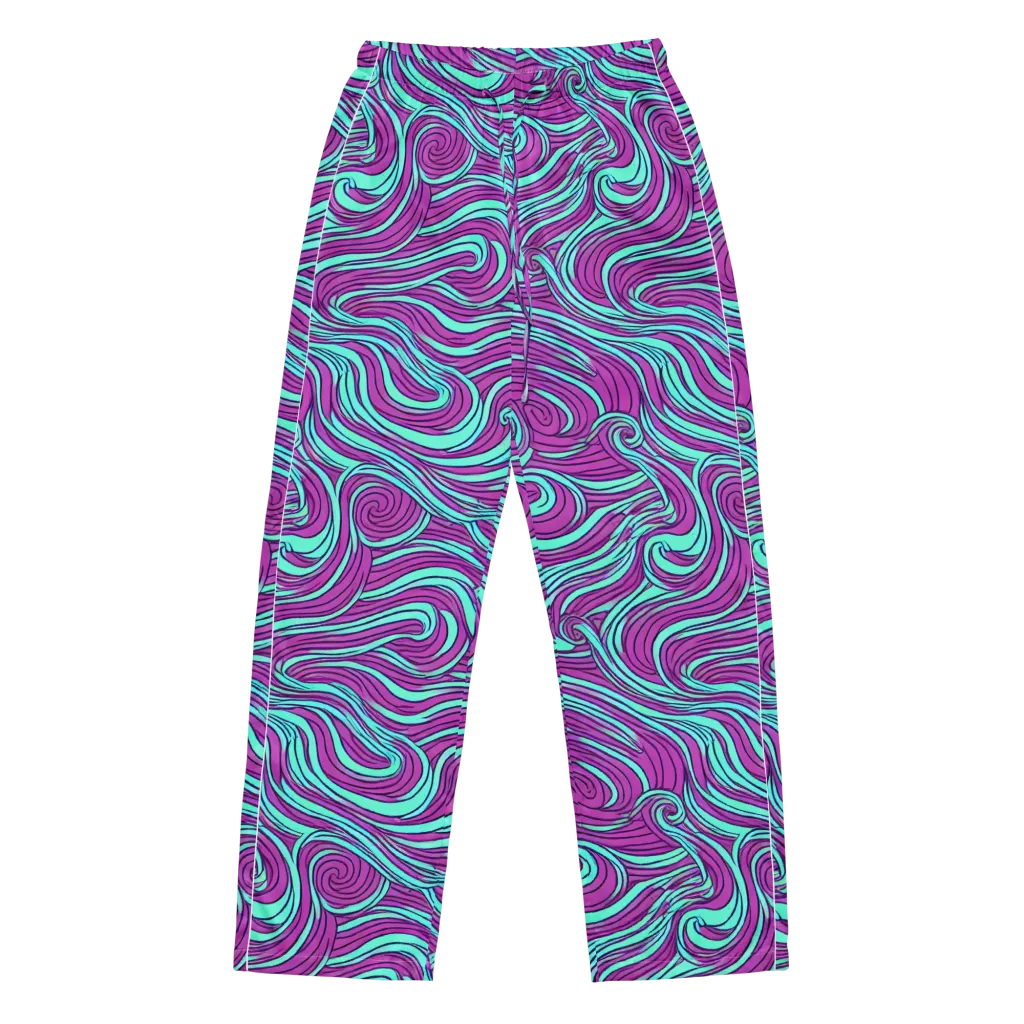 Neon Tidal on Women's Pajama Pants — Front