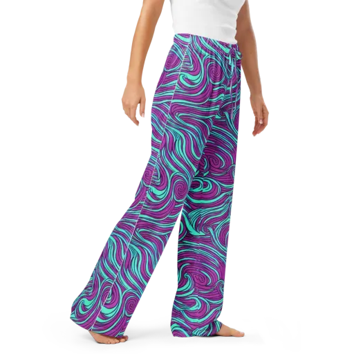 Neon Tidal on a Women's Pajama Pants
