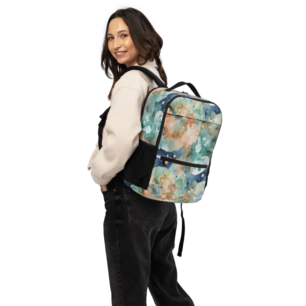 Celestial Watercolor on Utility Backpack — Back