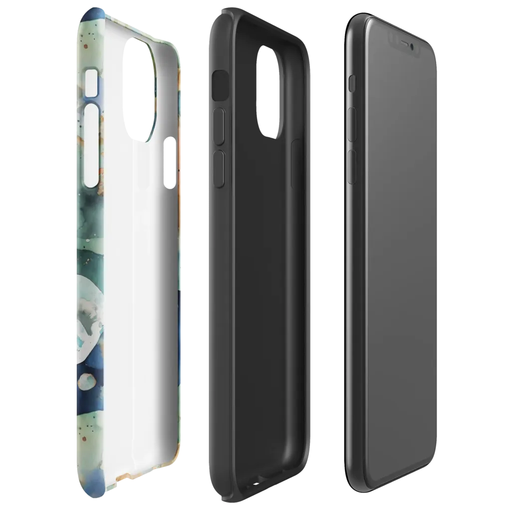 Celestial Watercolor on Tough Case for iPhone® — Right
