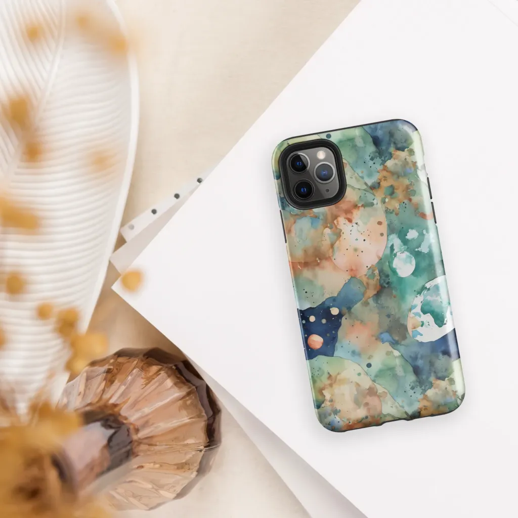 Celestial Watercolor on Tough Case for iPhone® — Front