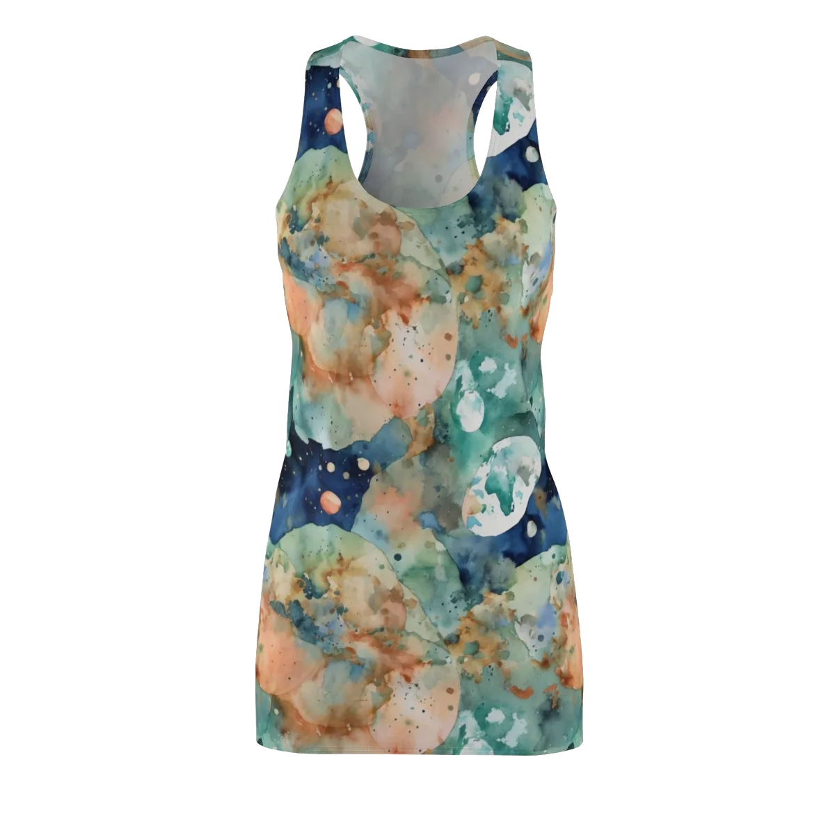 Celestial Watercolor on Racerback Dress — Front