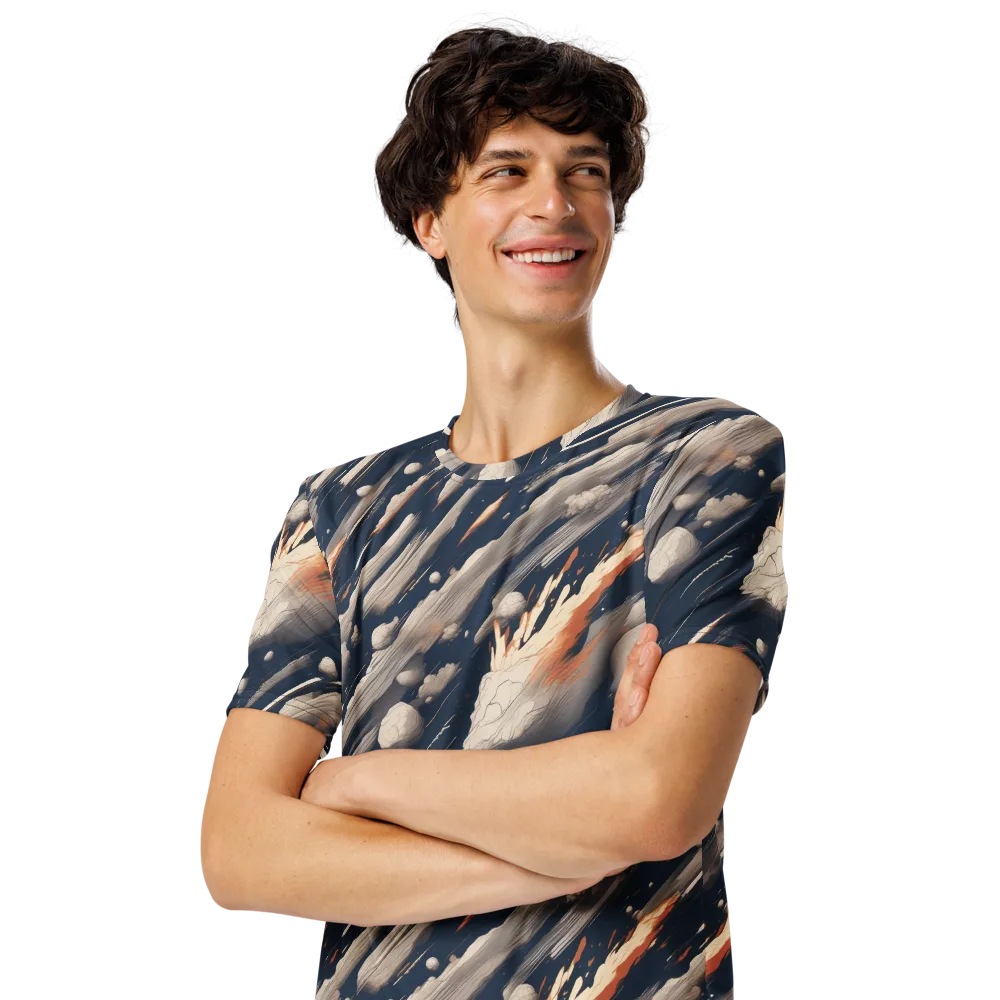 Comet Atelier on Men's Crew Neck T-Shirt — Left Front
