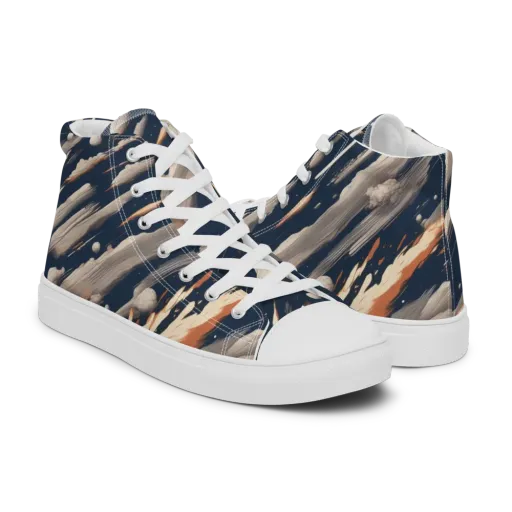 Comet Atelier on a Men's High Top Canvas Shoes
