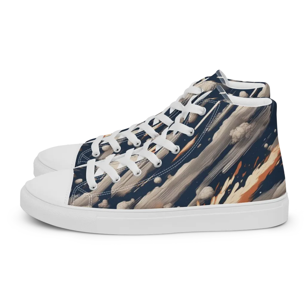 Comet Atelier on Women's High Top Canvas Shoes — Left