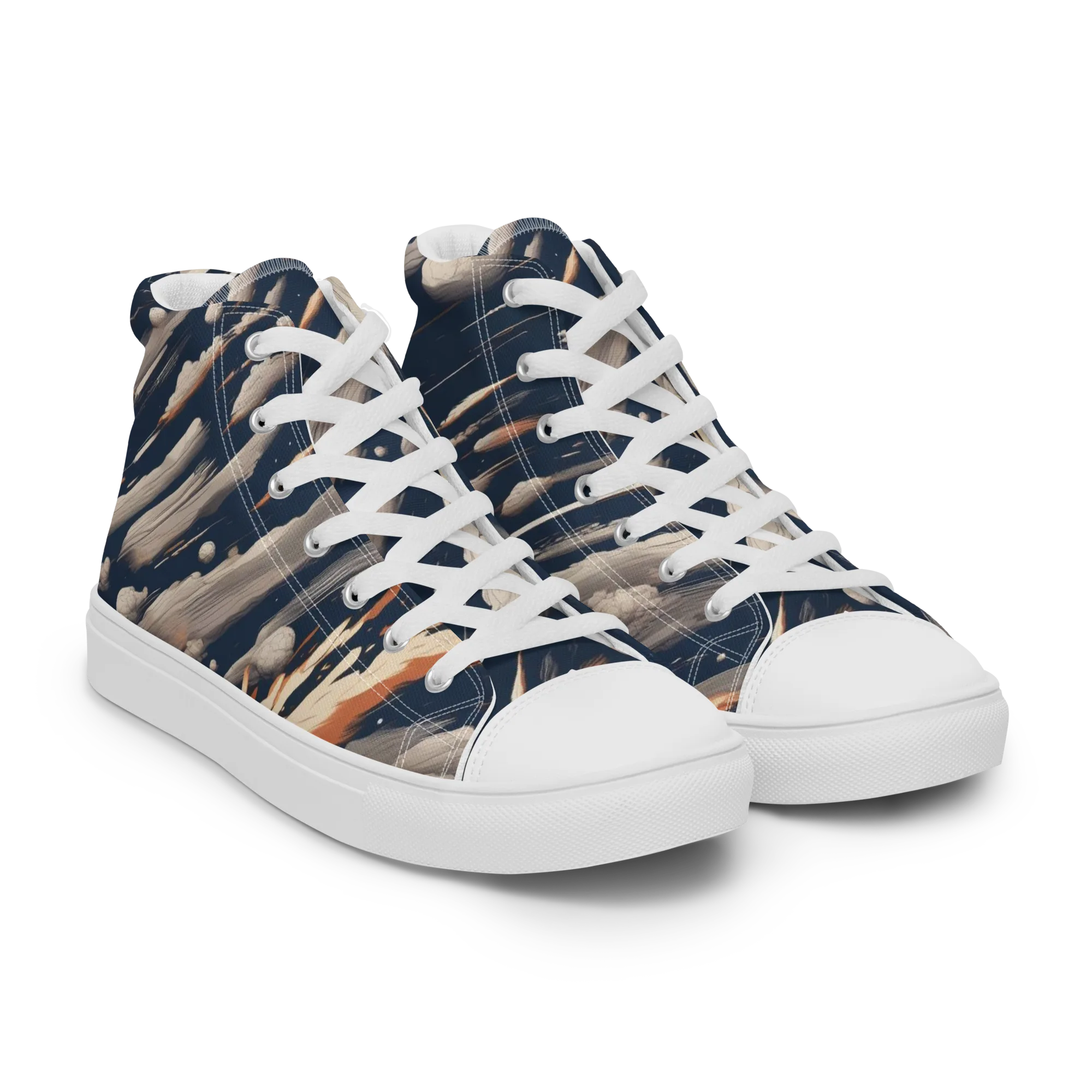 Comet Atelier on Women's High Top Canvas Shoes — Right Front