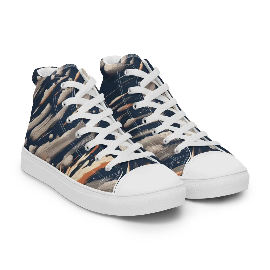 Comet Atelier on Women's High Top Canvas Shoes — Right Front