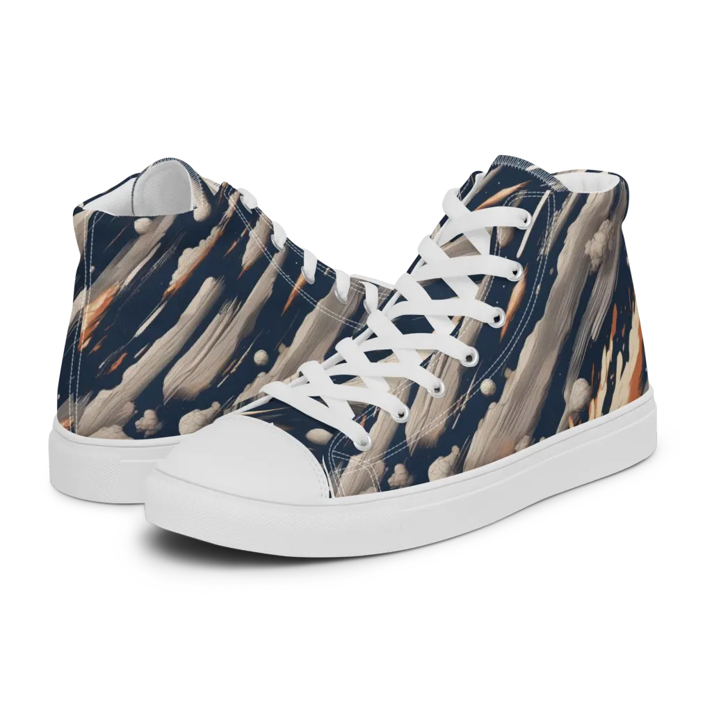 Comet Atelier on Women's High Top Canvas Shoes — Left