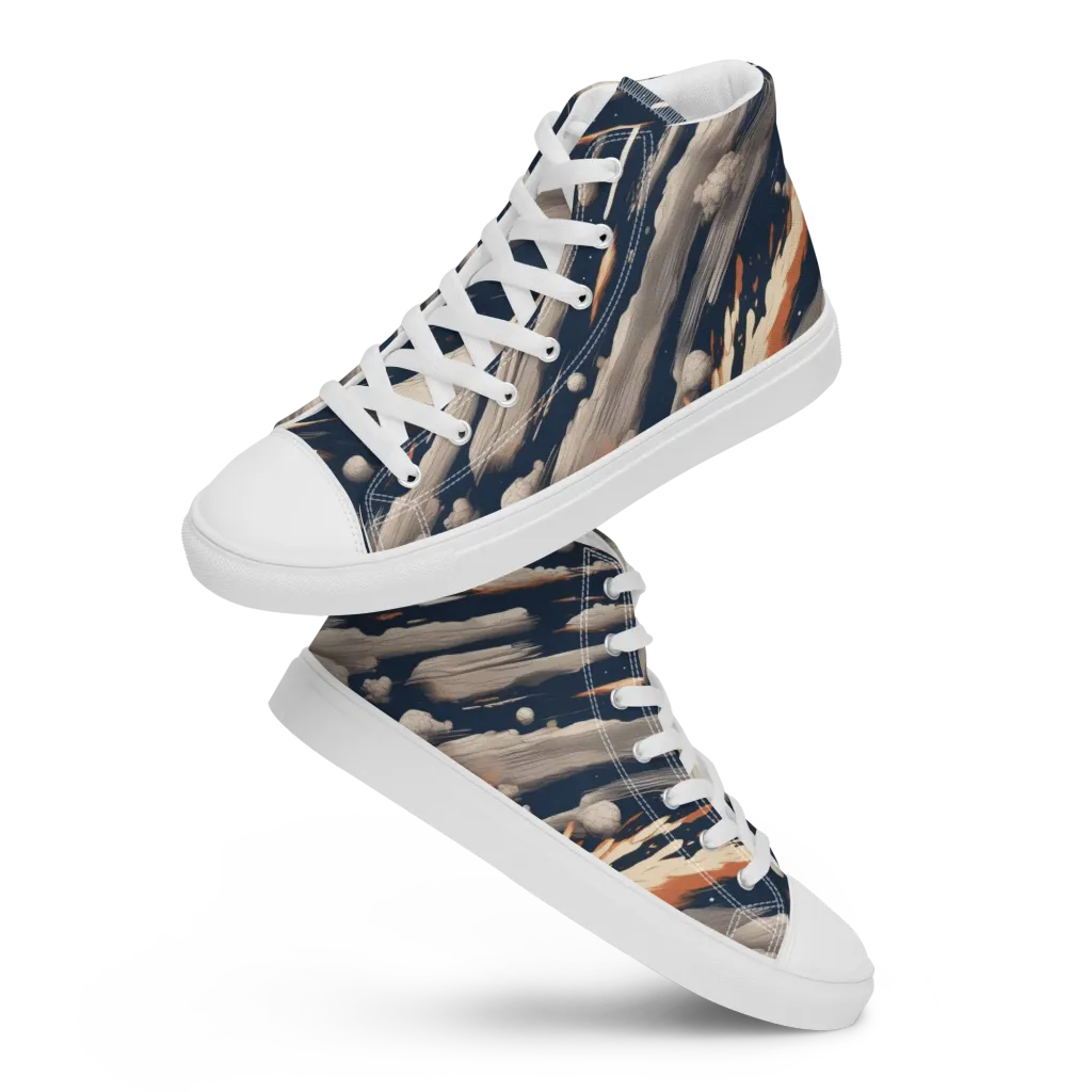 Comet Atelier on Women's High Top Canvas Shoes — Front