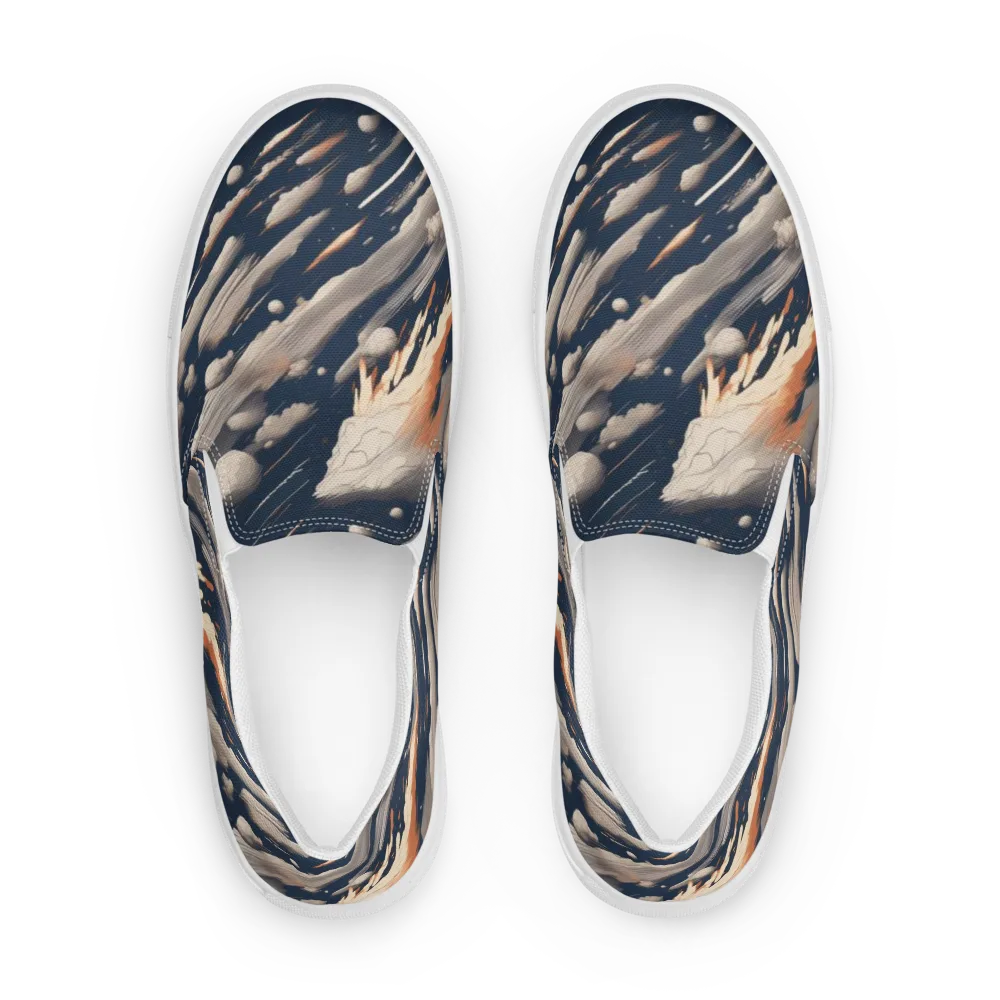 Comet Atelier on Men's Slip-On Canvas Shoes — Front