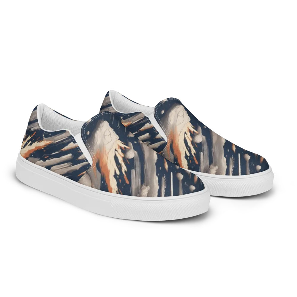 Comet Atelier on Men's Slip-On Canvas Shoes — Right Front