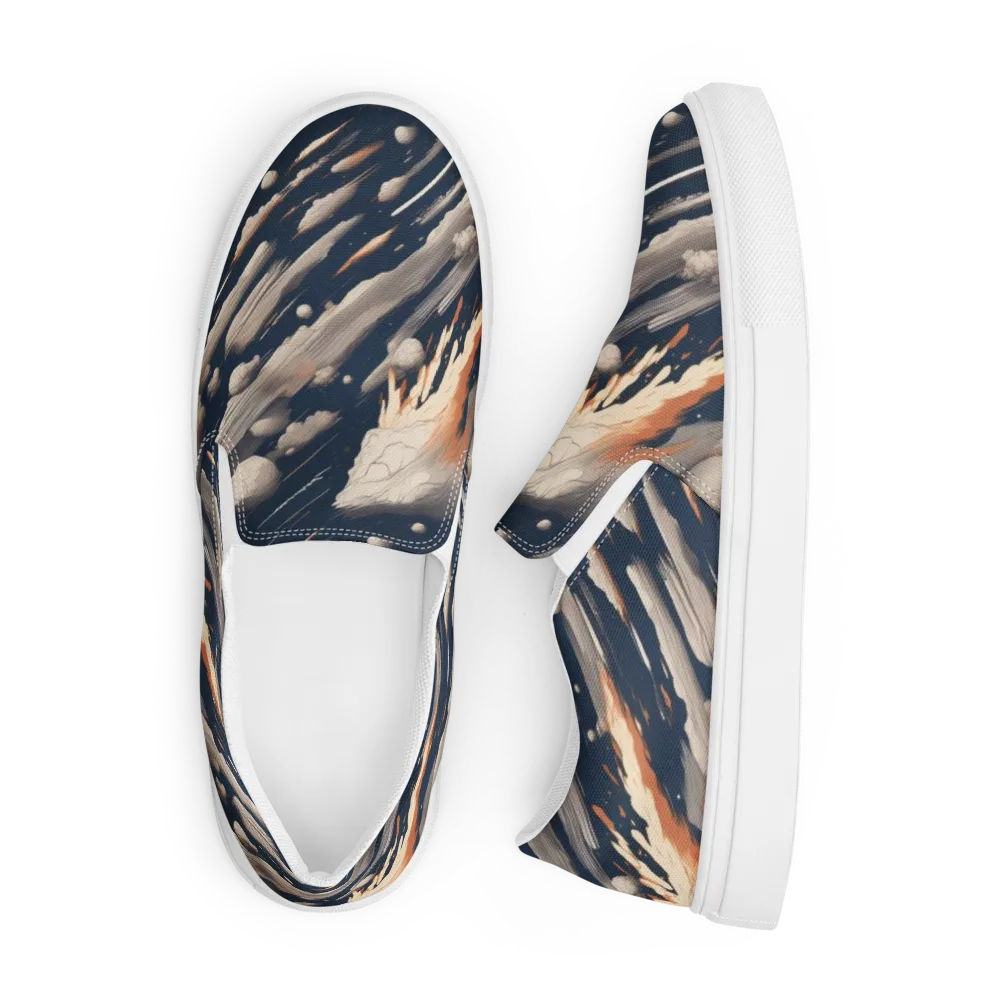 Comet Atelier on Men's Slip-On Canvas Shoes — Front