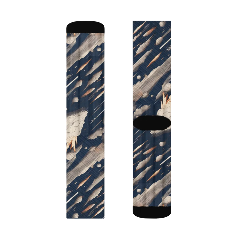 Comet Atelier on Socks — Left Sock