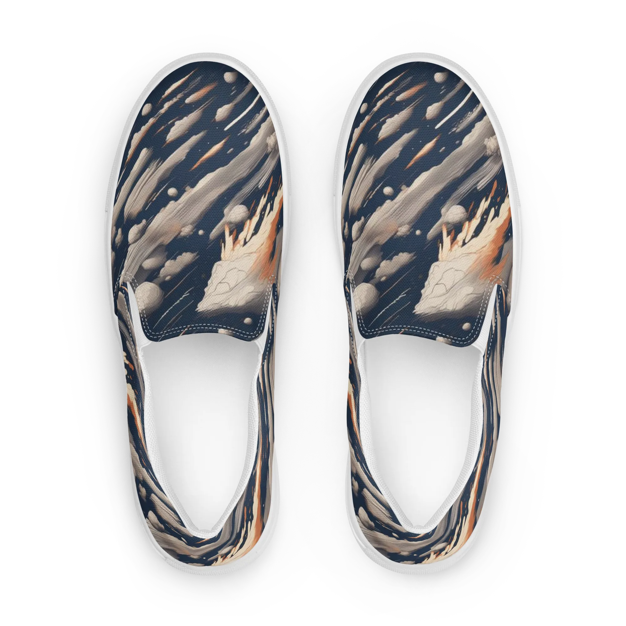 Comet Atelier on Women's Slip-On Canvas Shoes — Front