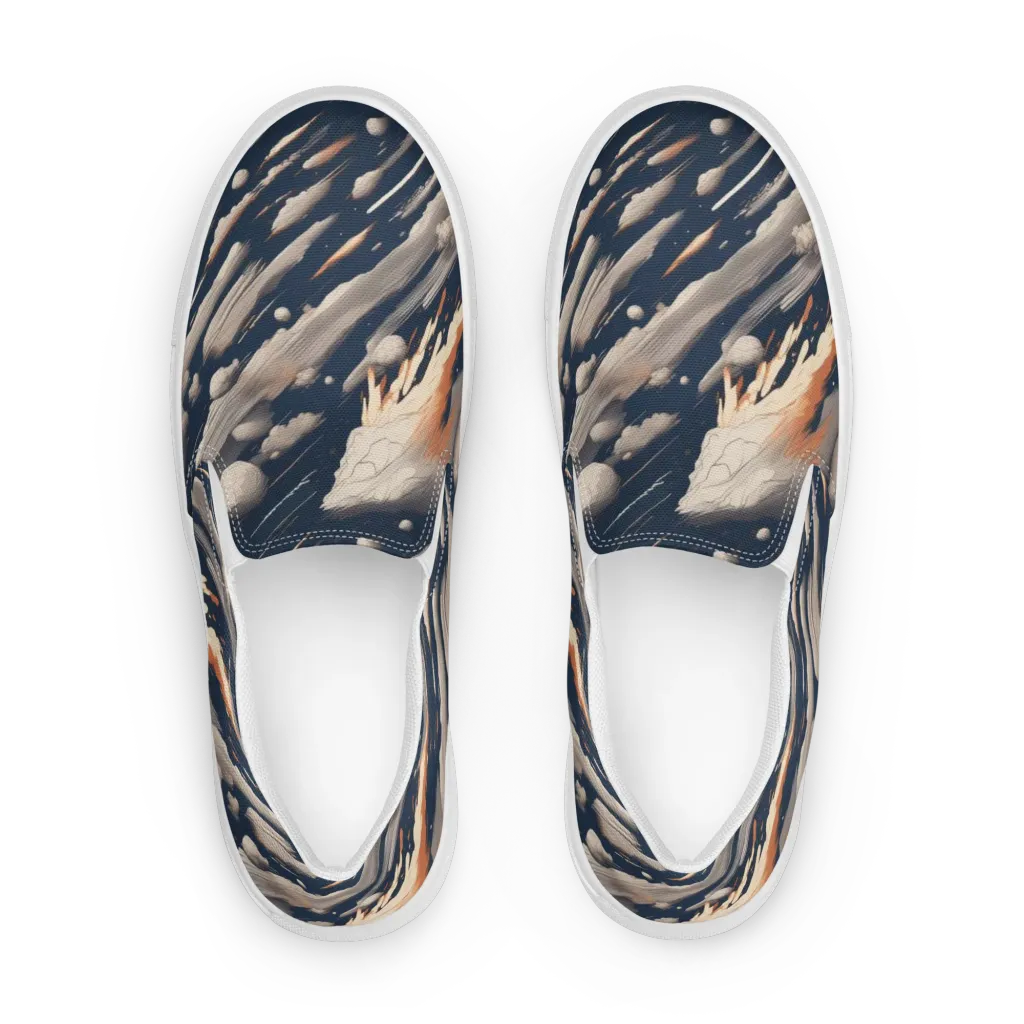 Comet Atelier on Women's Slip-On Canvas Shoes — Front