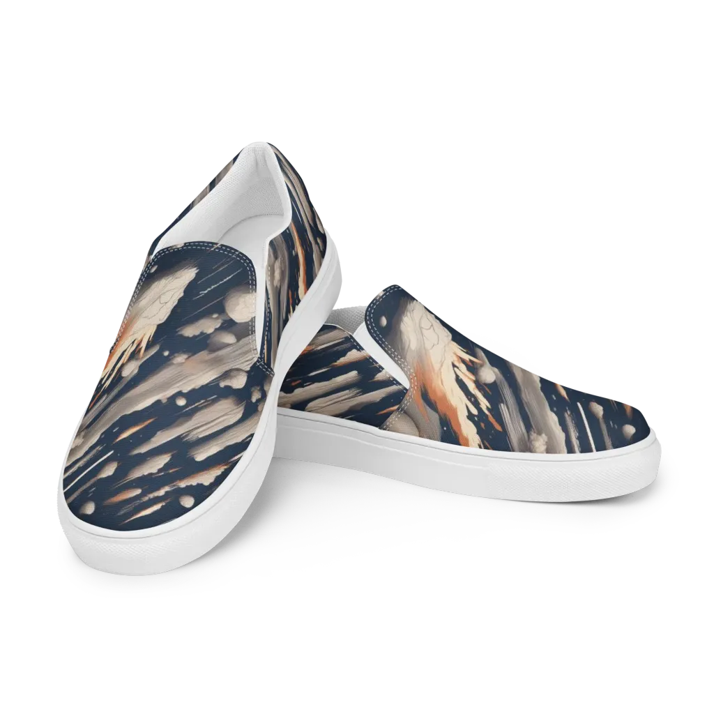Comet Atelier on Women's Slip-On Canvas Shoes — Left Front