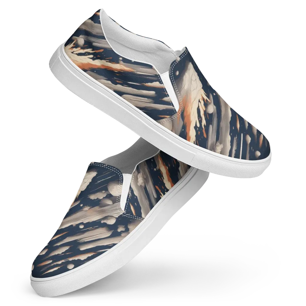Comet Atelier on Women's Slip-On Canvas Shoes — Front