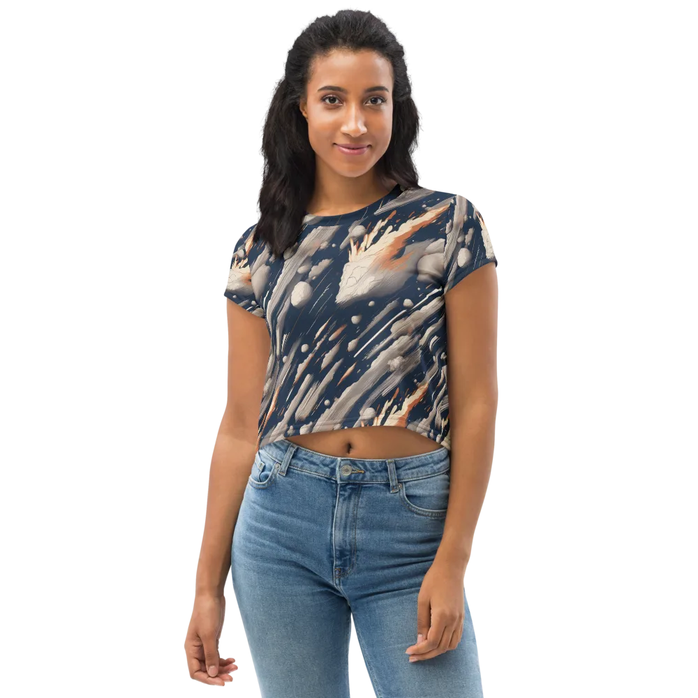Comet Atelier on Crop Tee — Front