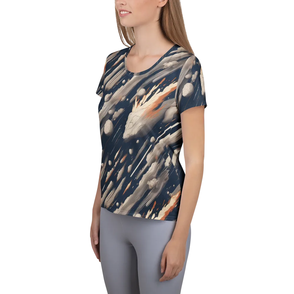 Comet Atelier on Women's Athletic T-Shirt — Left