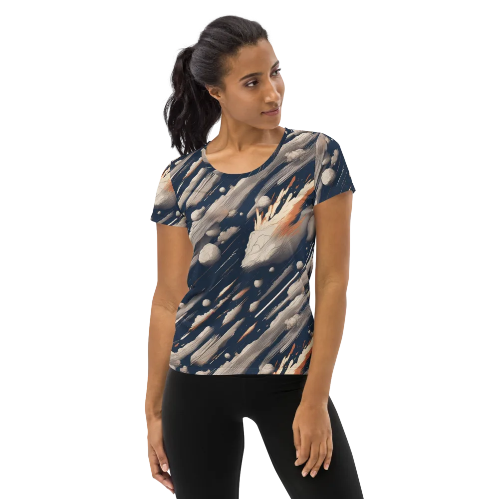 Comet Atelier on Women's Athletic T-Shirt — Front
