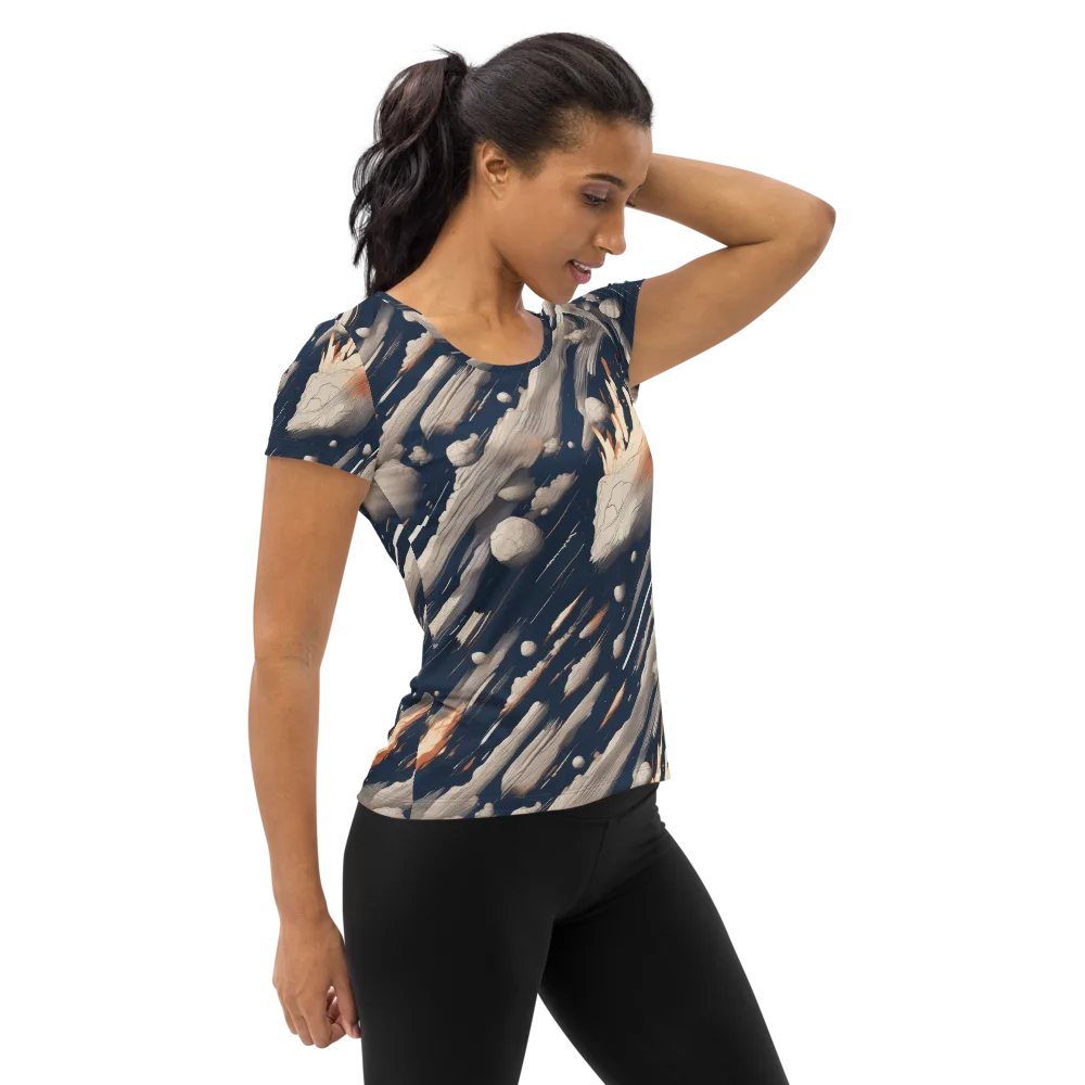 Comet Atelier on Women's Athletic T-Shirt — Right