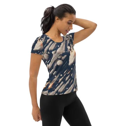 Comet Atelier on a Women's Athletic T-Shirt