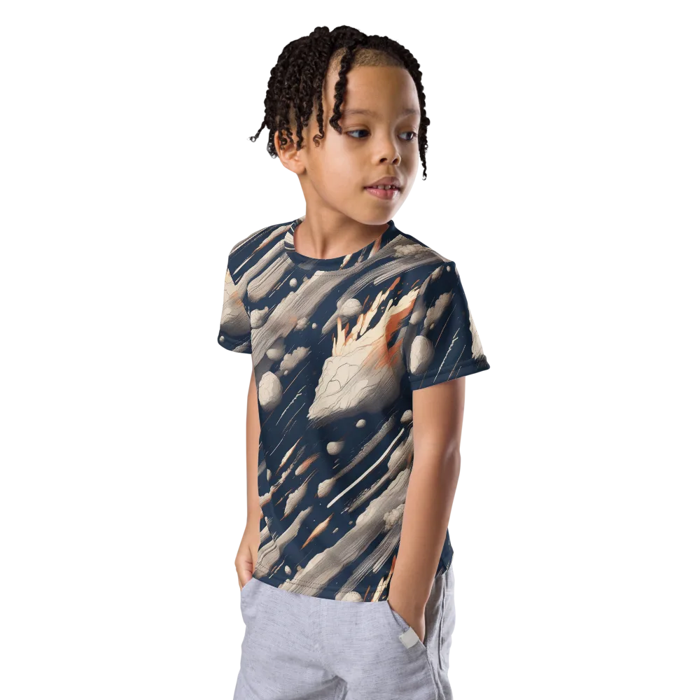 Comet Atelier on Kids Crew Neck T-Shirt — Left Front