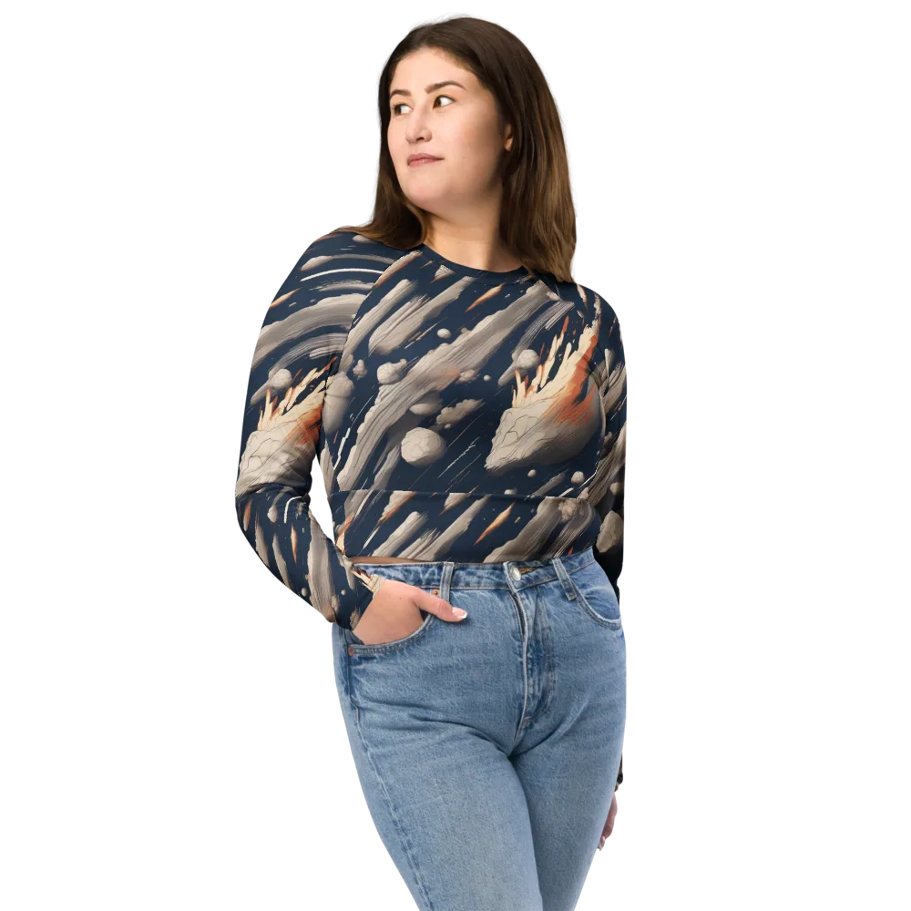 Comet Atelier on Long Sleeve Crop Top — Front