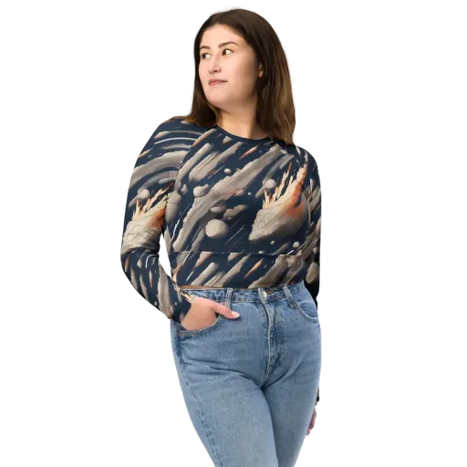 Comet Atelier on a Long Sleeve Crop Top